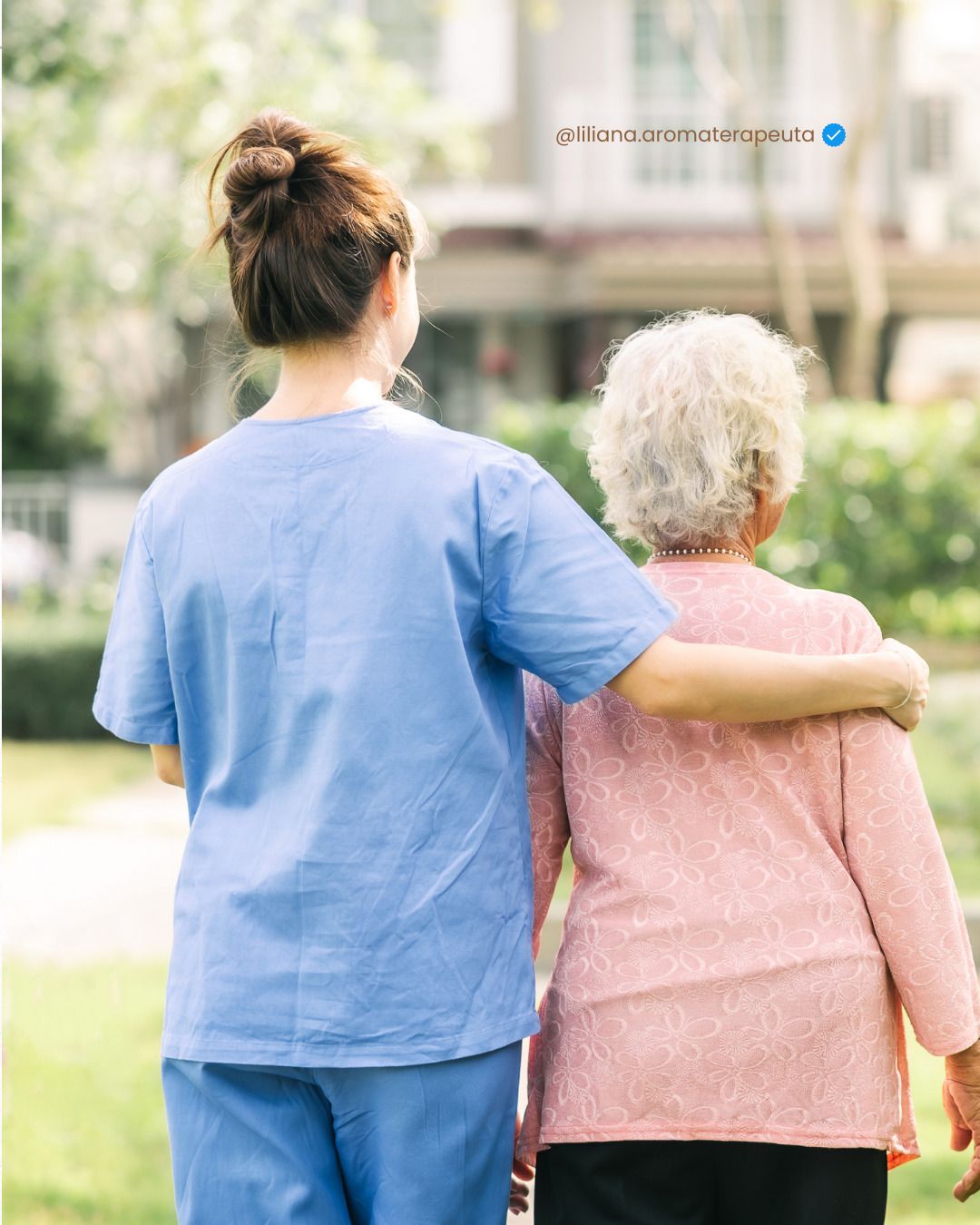 Professional caregiver assisting elderly client with care and support